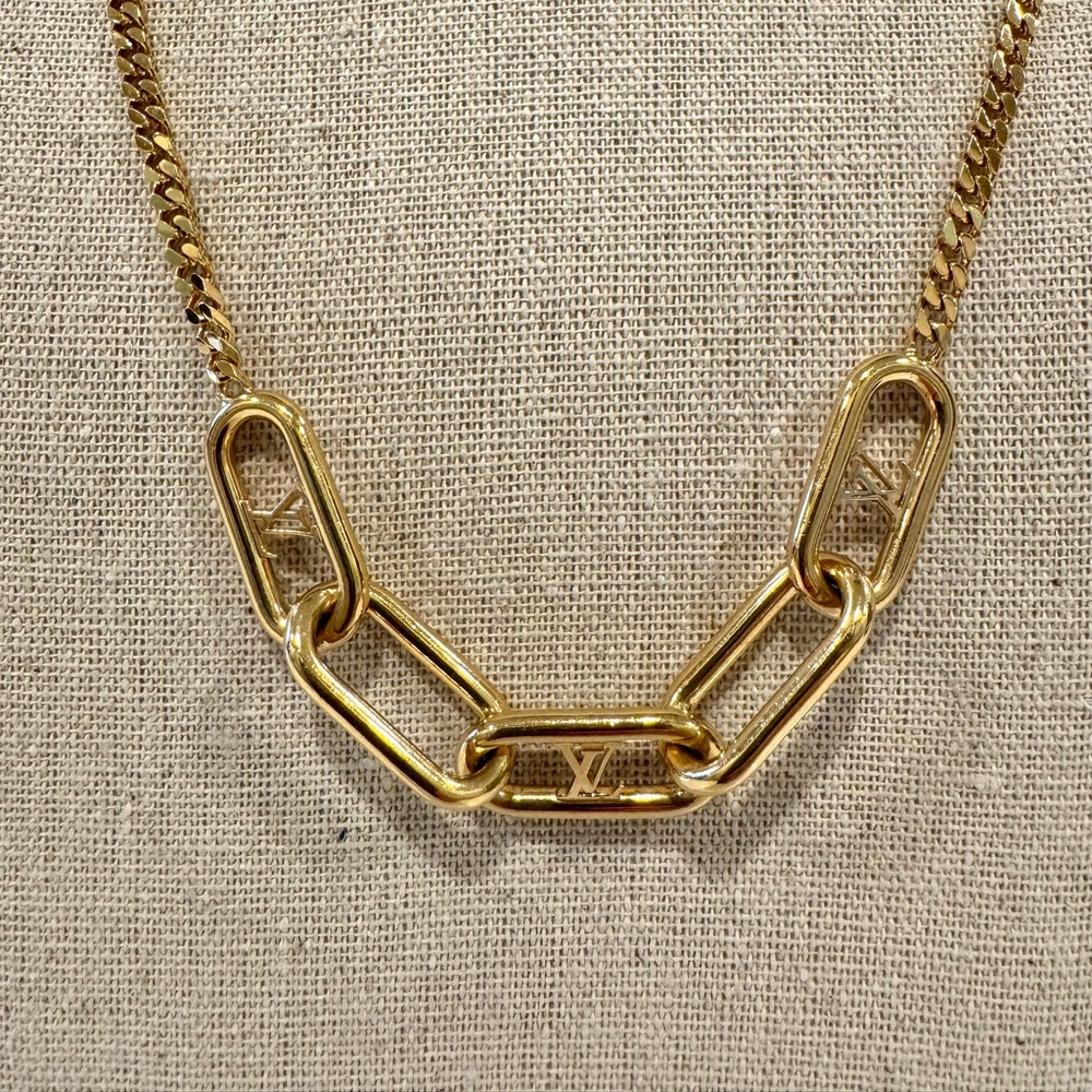 LOUIS VUITTON My Chain Link LV Logo necklace - Picture 3 of 5